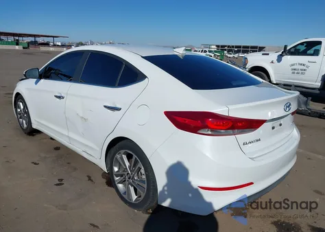 2017 Hyundai Elantra Limited from USA, damaged, VIN 5NPD84LF3HH062153